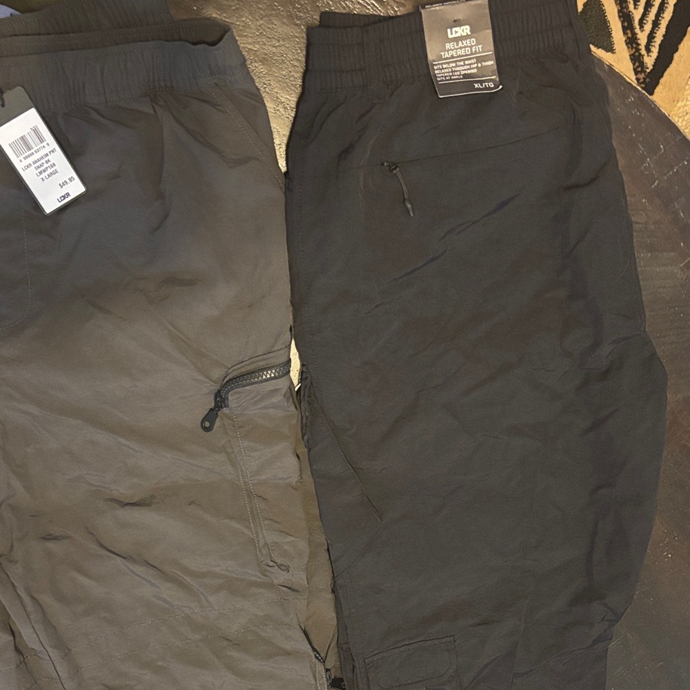 Foot LockerBlack and Gray Track Pants